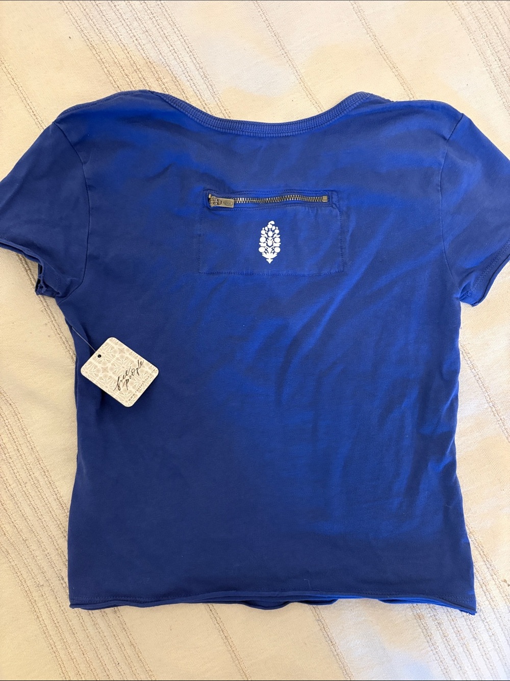 FREE PEOPLE Short Sleeve crop T-shirt